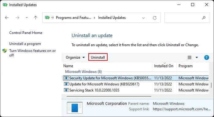 uninstall-kb5005565-update