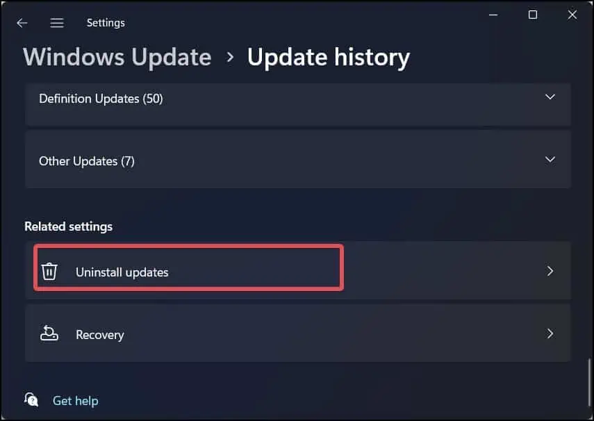 Mouse Keeps Freezing on Windows? How to Fix it 17 unintsall-updates