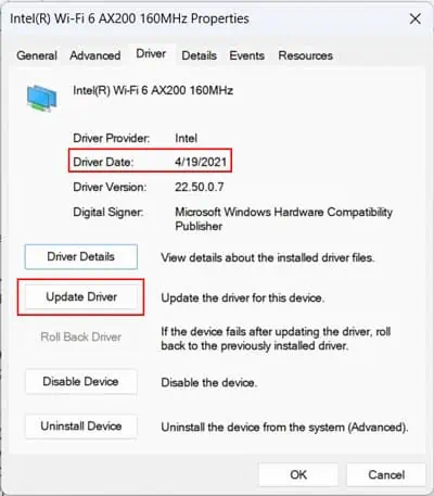 update-driver-date
