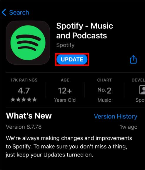 update-spotify-from-all-store