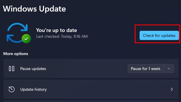 update windows left mouse not working