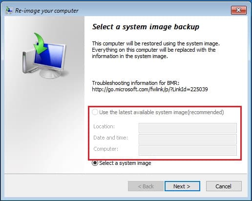 use the latest available system image