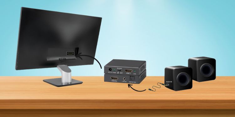 using hdmi audio extractor