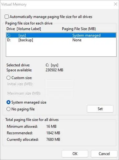 virtual-memory-paging-settings