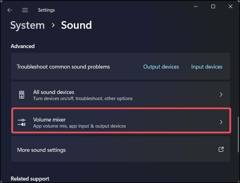 volume mixer