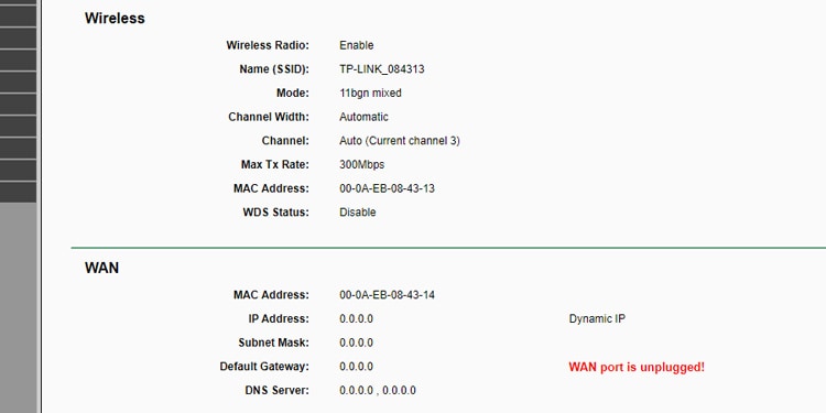 How to Set Up TP Link Router 24 wan port is unplugged