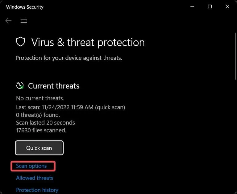 Mouse Keeps Freezing on Windows? How to Fix it 13 windows-defender-scan-options