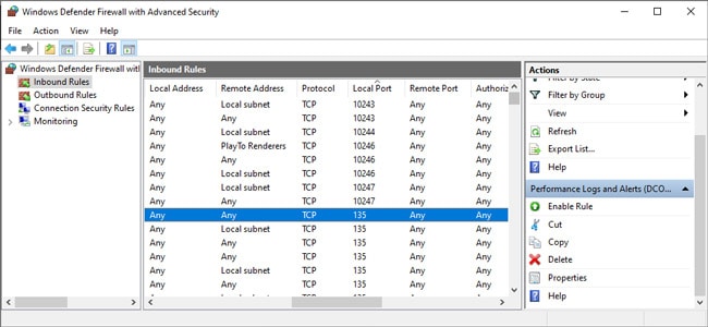windows-firewall-delete-rule-local-port