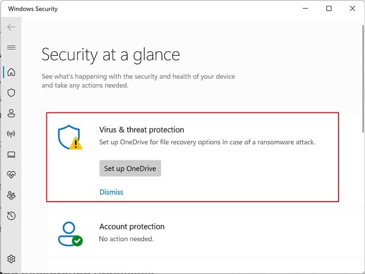 windows security virus and threat protection