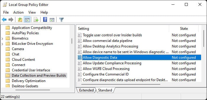 Allow-diagnostic-data