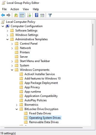 Bitlocker Gpedit