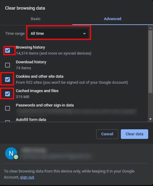 Click-on-the-box-next-to-the-Browsing-History,-Cookies-and-other-site-data,-and-Cached-images-and-files.
