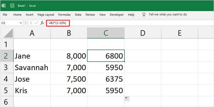 How to Percentage Formula in Excel 7 Decrease amount by percent Excel