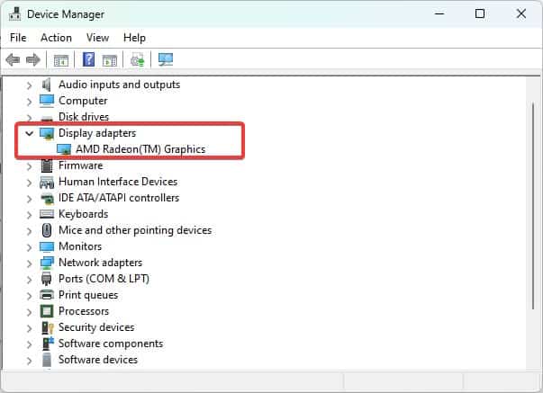 Display adapter drivers