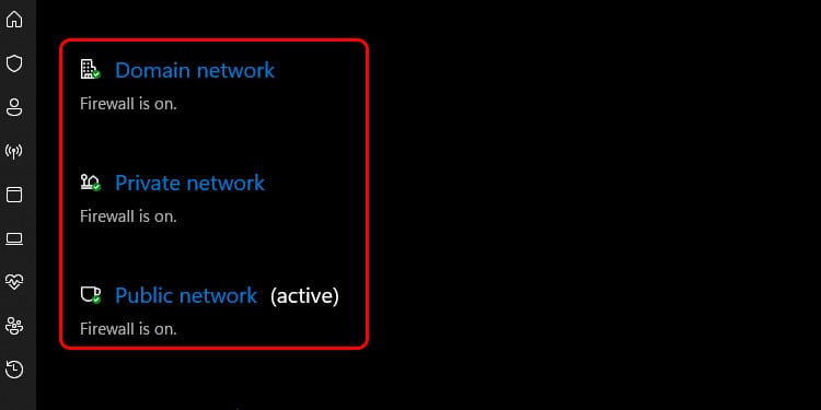 Domain-Network,-Private-network-,-public-network