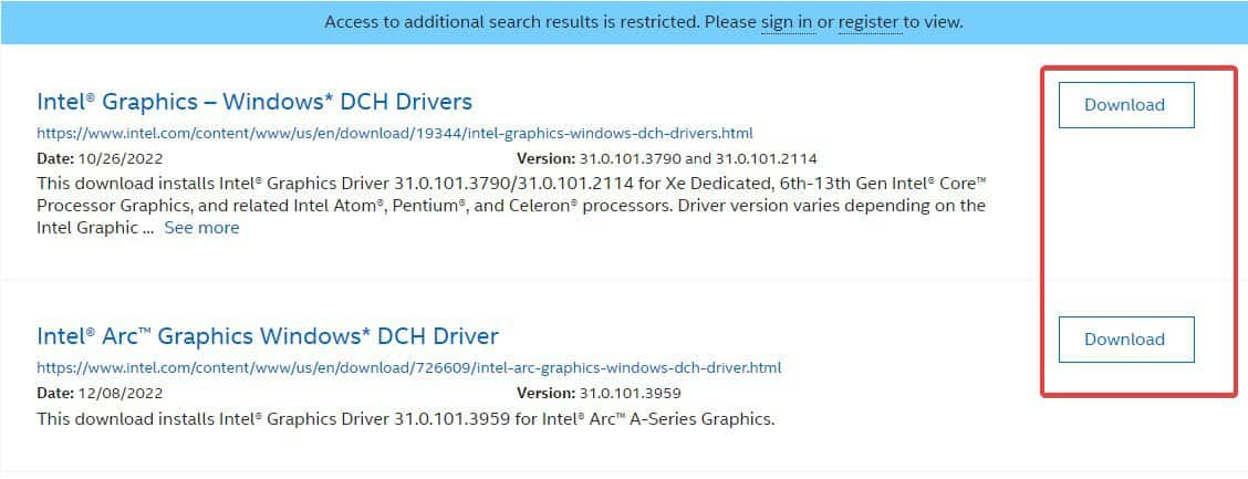 Download driver