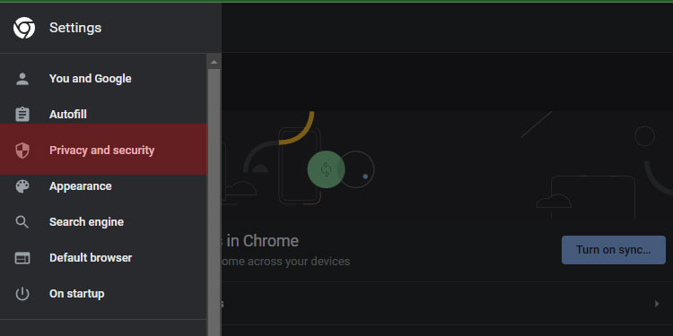 From-the-left-panel,-click-on-Privacy-and-Security.