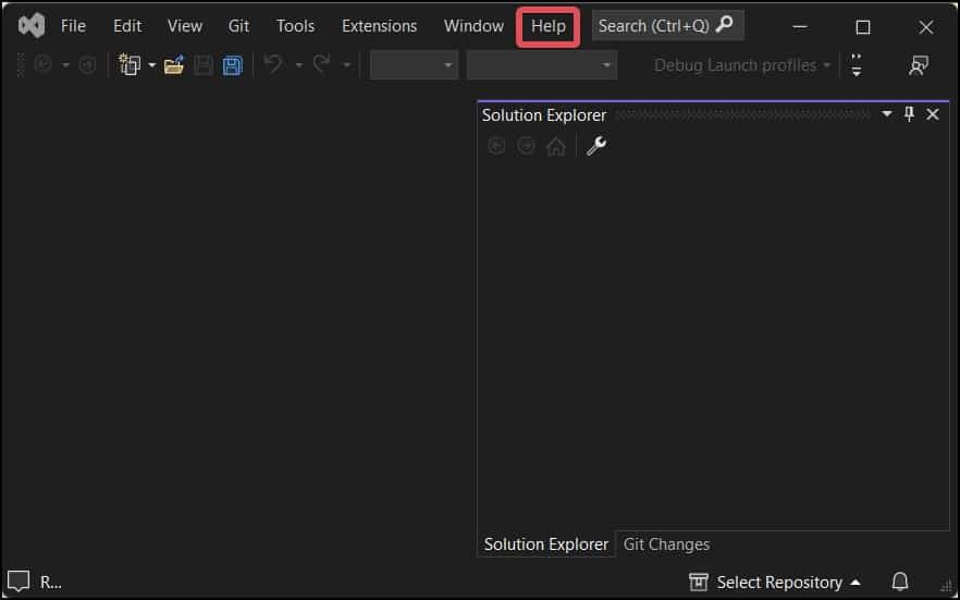 Help tab