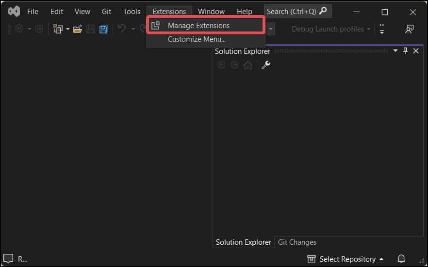 Manage Extensions