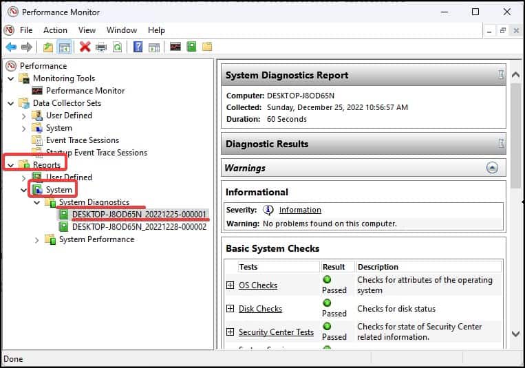Report system