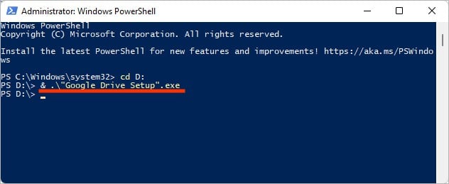 Run-Exe-File-in-same-directory-PowerShell
