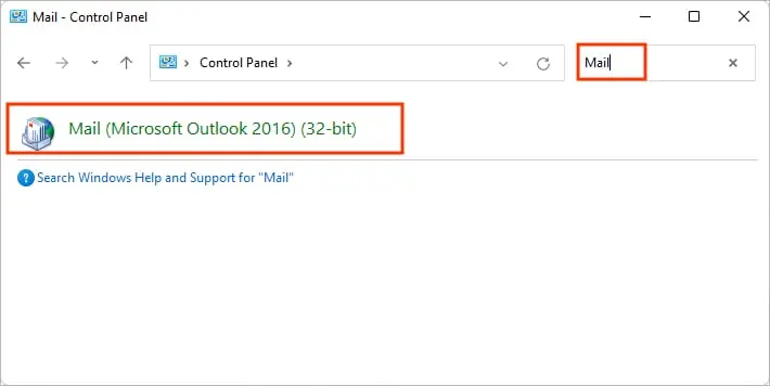 Search-Mail-in-control-panel