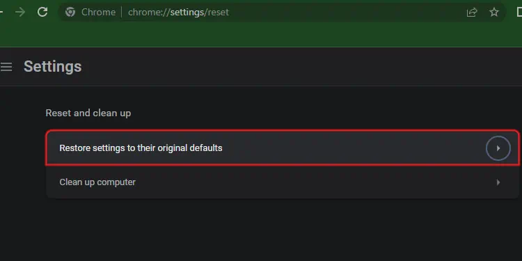 How to Fix "Not Enough Memory to Open This Page" on Google Chrome 29 Select-Restore-Settings-to-their-original-defaults.