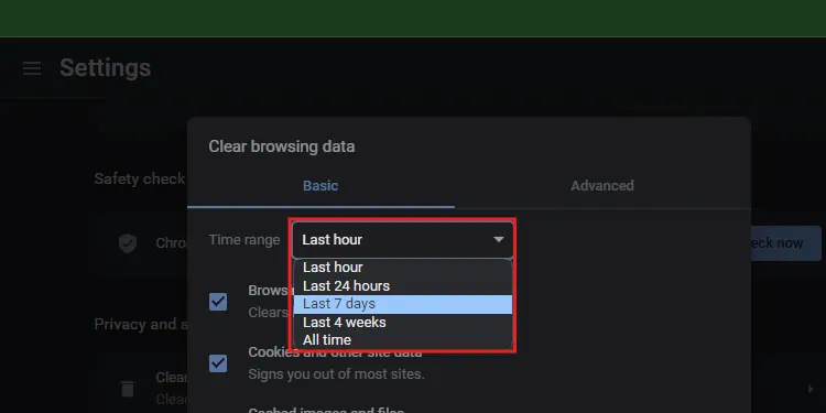 How to Fix "Not Enough Memory to Open This Page" on Google Chrome 17 Select-what-items-you-want-to-delete.