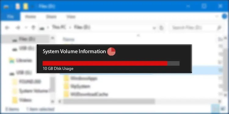 [Solve] System Volume Information Folder Too Large