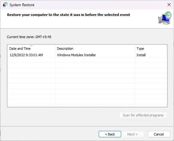 8 Ways to Fix Black Screen Of Death On HP Laptop 21 System-restore-2