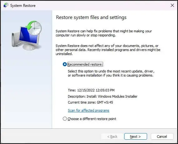 System-restore-recommended-restore