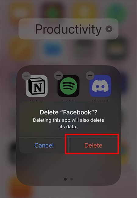 Tap-Delete.