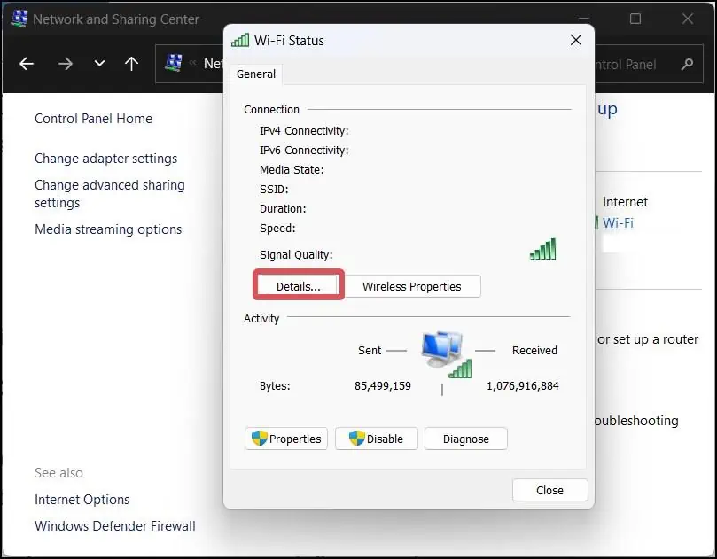Wifi-status-Details