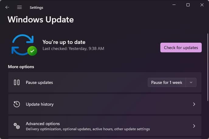 Windows update