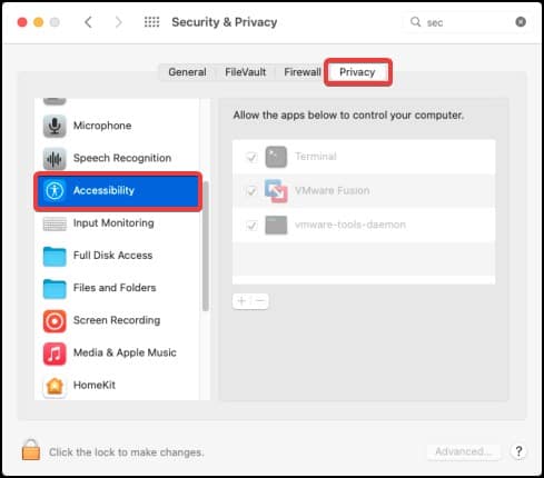 accesibilty security