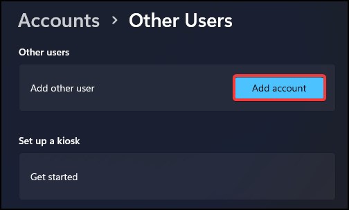 add account