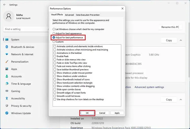 12 Ways to Fix "Client Server Runtime Process High GPU" Issue 17 adjust-for-best-performance