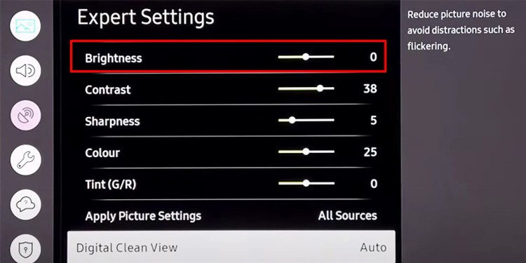 How to Fix Static/Buzzing Sound on TV 4 brightness-on-tv