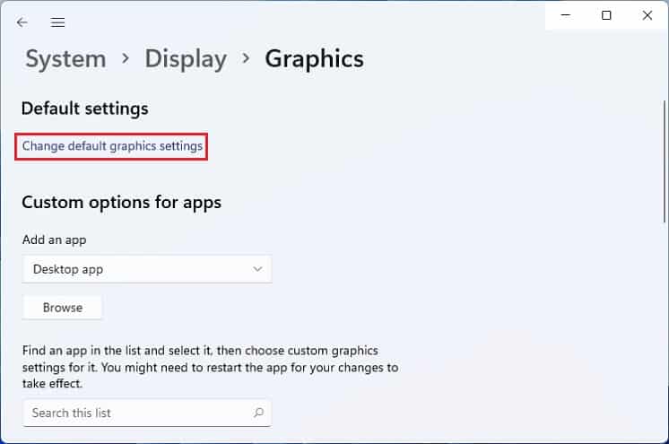 change default graphics settings