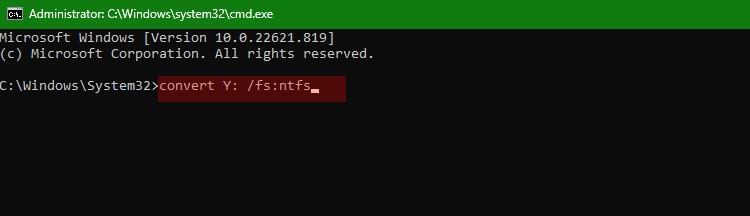 change-drive-file-system