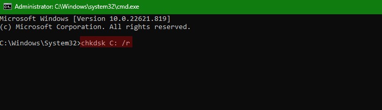 chkdsk