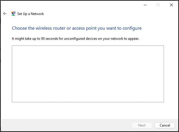 choose the wireless access point