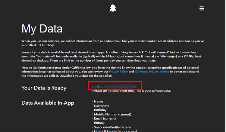 click-on-the-zipped-file-link-next-to-Your-Data-is-Ready
