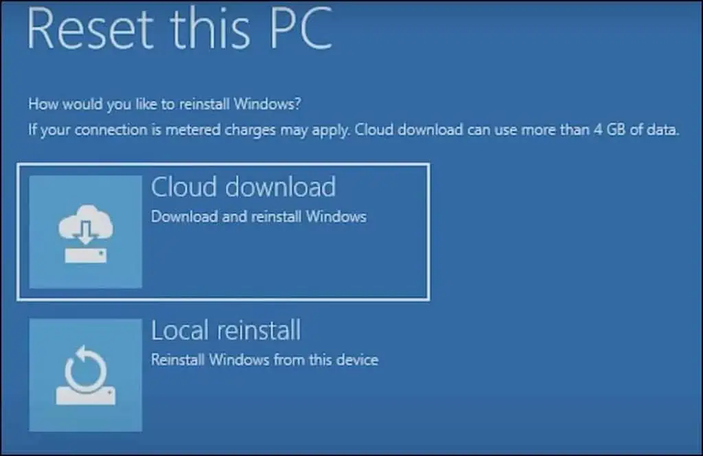 How to Factory Reset Lenovo Laptop (Step-By-Step Guide) 15 cloud-or-local-reinstall-1-1024x664