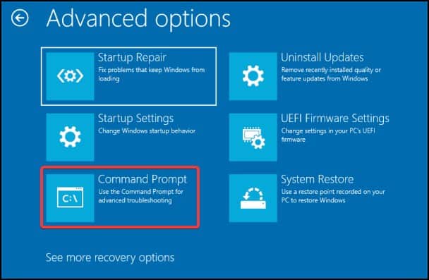 command uefi