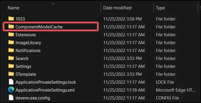 Fix: Visual Studio Object Reference Not Set to An Instance of An Object 13 component-model-cache