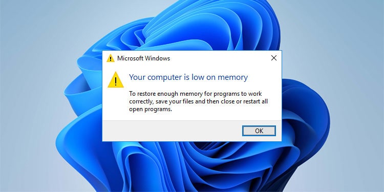 computer low memory error