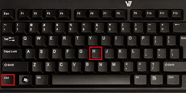ctrl-and-h-in-keyboard