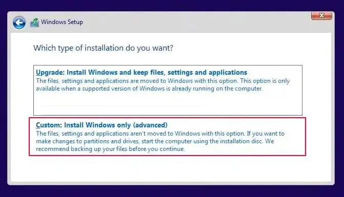 Windows Black Screen After Login? Here’s How to Fix it 20 custom-installation