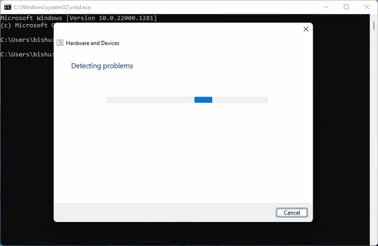 detecting problems hardware and devices troubleshooter